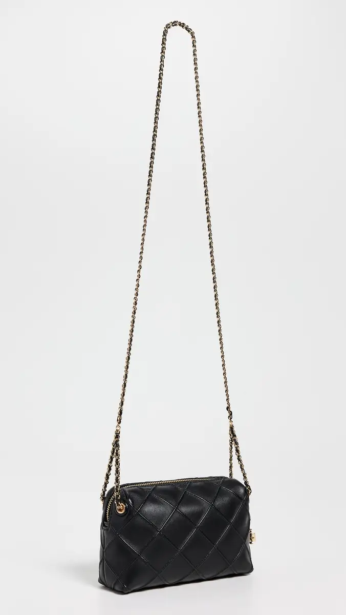 Tory Burch Fleming Soft Crossbody Bag Black One Size | Thumbnail 4 Tory Burch Fleming Soft Crossbody Bag Black One Size | Thumbnail 4
