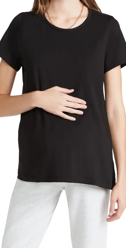 Hatch The Luxe Nursing Tee Black 1 | Image 1 Hatch The Luxe Nursing Tee Black 1 | Image 1