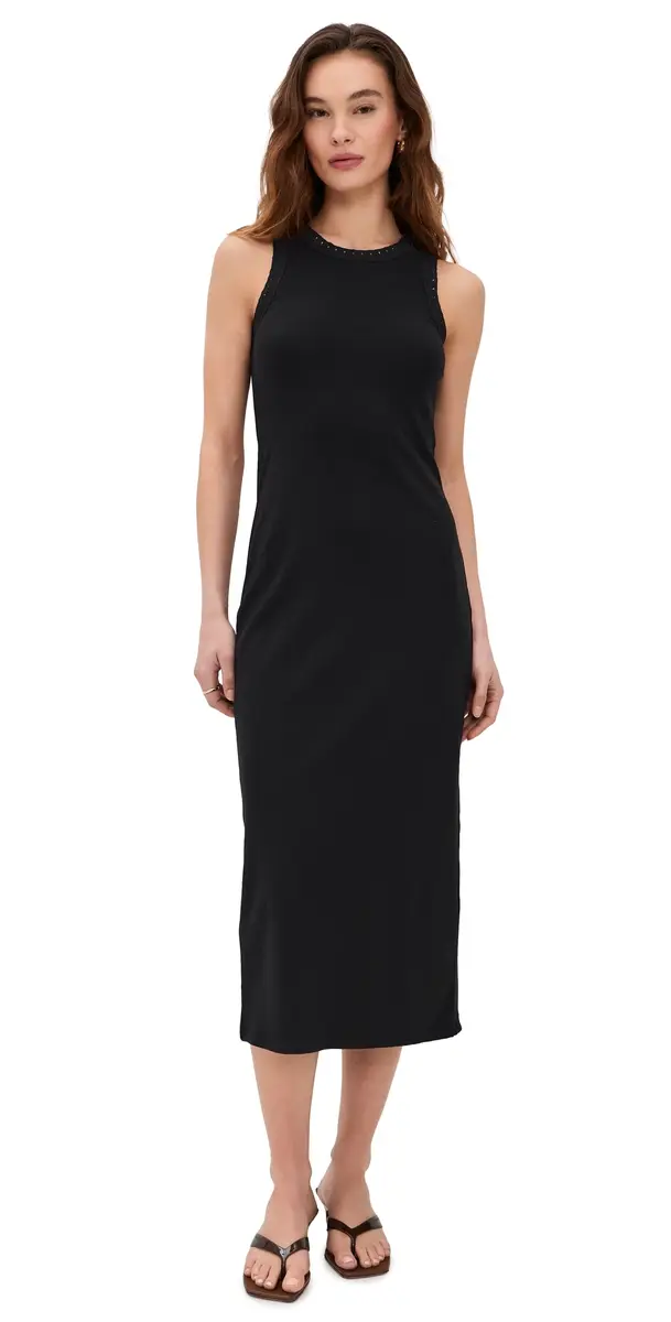 Z Supply Clarke Midi Dress Black | Image 1 Z Supply Clarke Midi Dress Black | Image 1