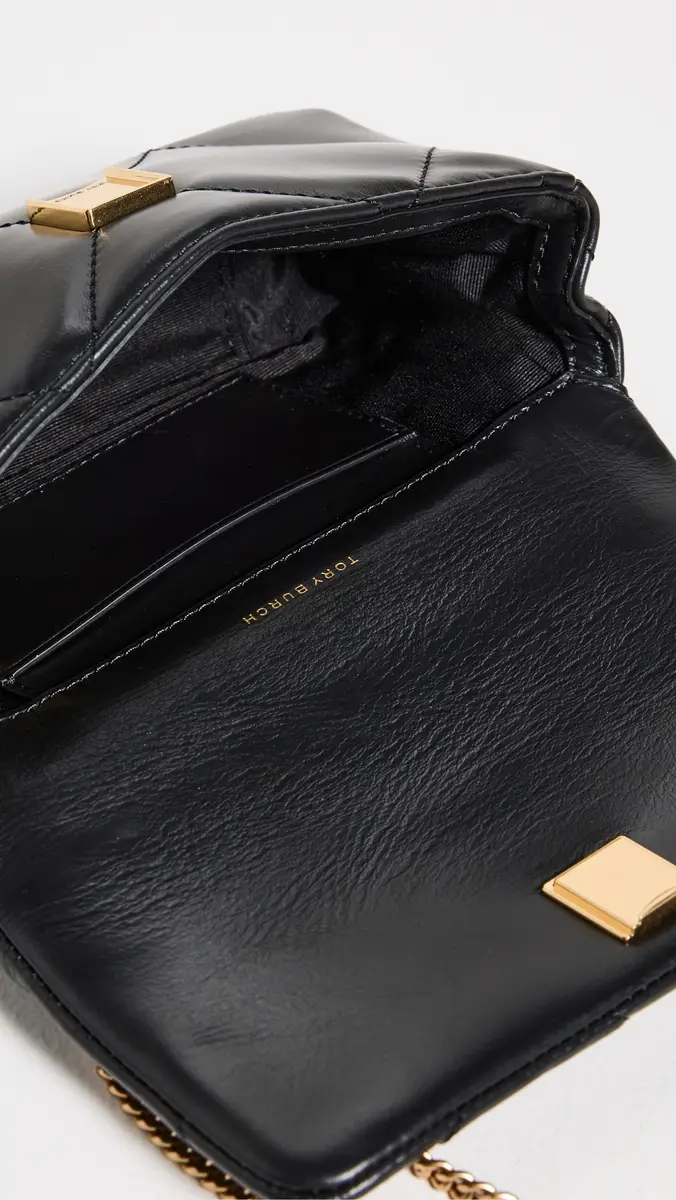 Tory Burch Mini Kira Diamond Flap Bag Black One Size | Thumbnail 6 Tory Burch Mini Kira Diamond Flap Bag Black One Size | Thumbnail 6