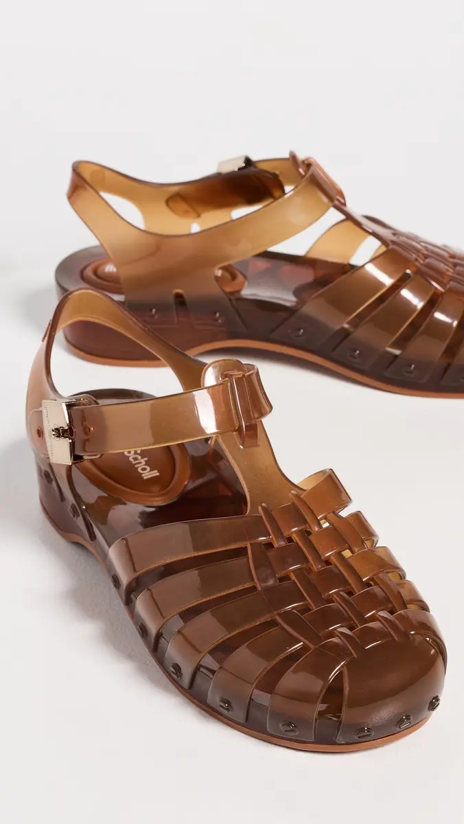 Melissa x Dr. Scholl Possession Pescura Jelly Sandals Clear Brown | Thumbnail 5