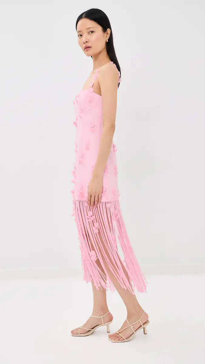 SIMKHAI Juliana Midi Dress Tulip | Thumbnail 4 SIMKHAI Juliana Midi Dress Tulip | Thumbnail 4