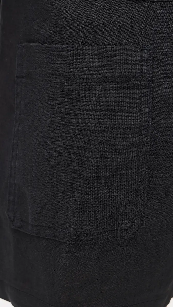 Madewell The Zoe Linen Shorts Jet Black | Thumbnail 6 Madewell The Zoe Linen Shorts Jet Black | Thumbnail 6
