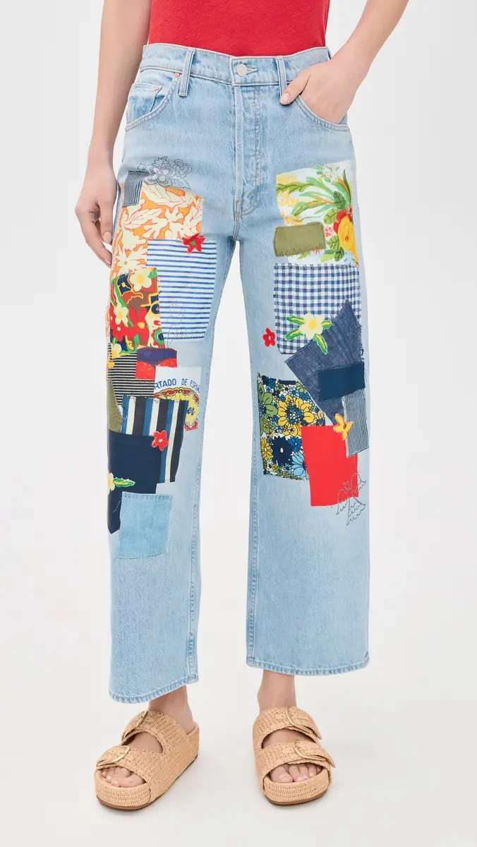 Mother High Waisted Spinner Flood Jeans | Thumbnail 2 Mother High Waisted Spinner Flood Jeans | Thumbnail 2