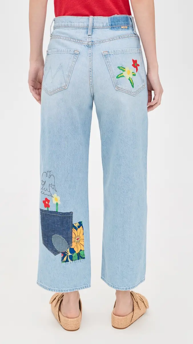 Mother High Waisted Spinner Flood Jeans | Thumbnail 3 Mother High Waisted Spinner Flood Jeans | Thumbnail 3