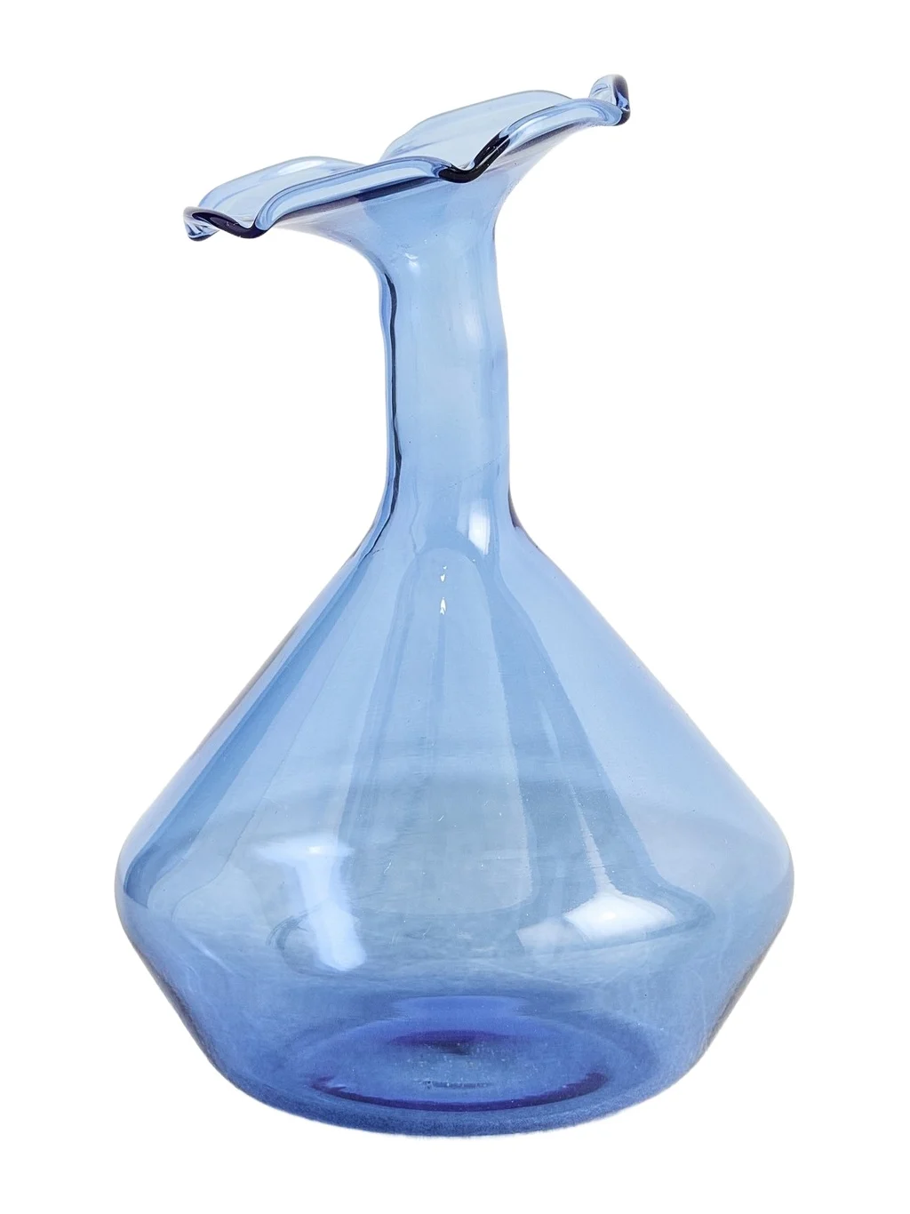 Tizo Design Curved Neck Colored Glass Vases