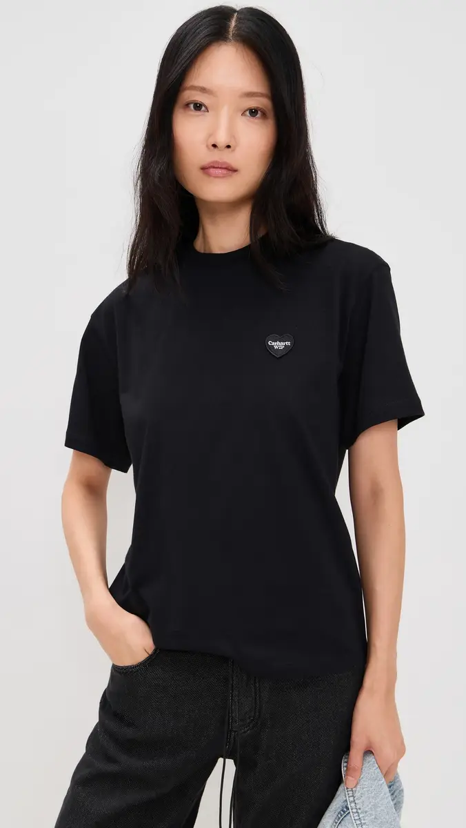 Carhartt WIP Heart Patch T-Shirt Black / Black | Thumbnail 2