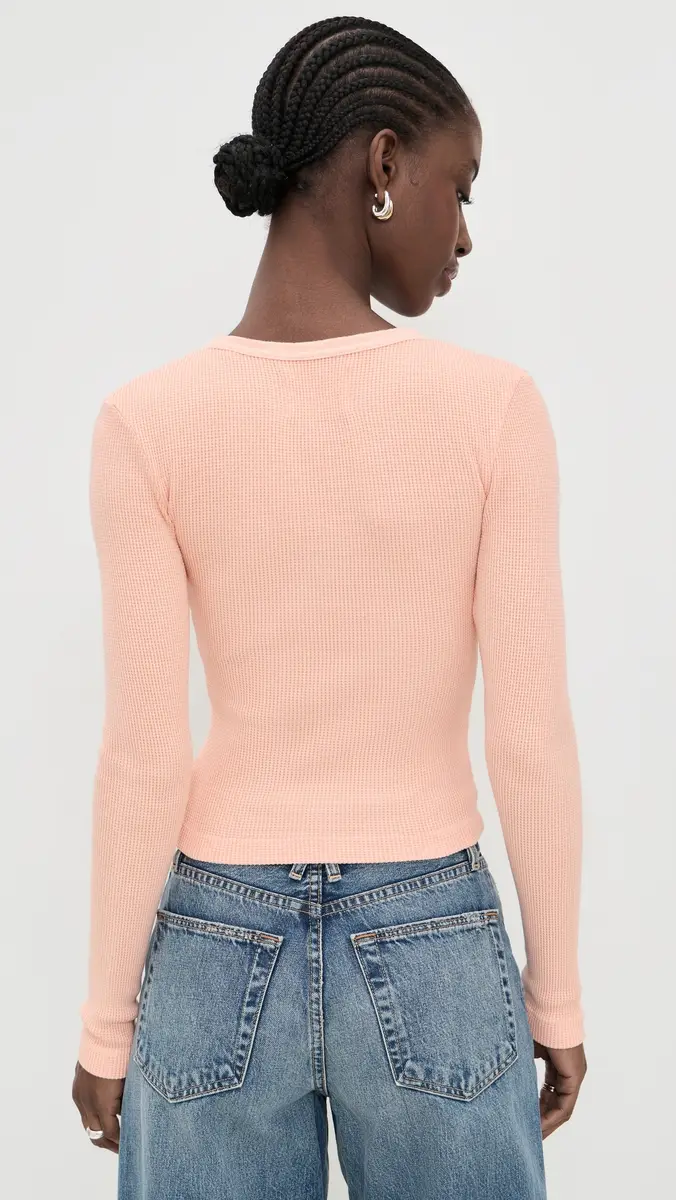 Citizens of Humanity Pilar Waffle Crewneck Top elon Crème | Thumbnail 3 Citizens of Humanity Pilar Waffle Crewneck Top elon Crème | Thumbnail 3