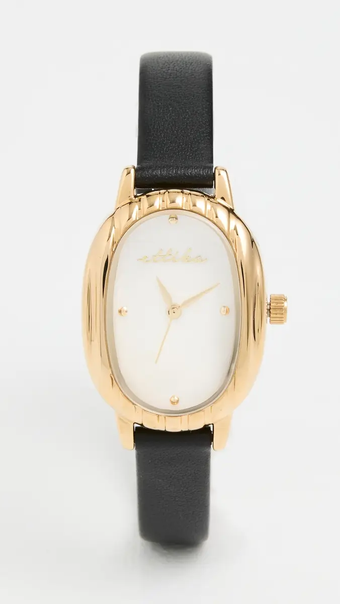 Ettika Timeless Texture Leather Watch | Thumbnail 2 Ettika Timeless Texture Leather Watch | Thumbnail 2