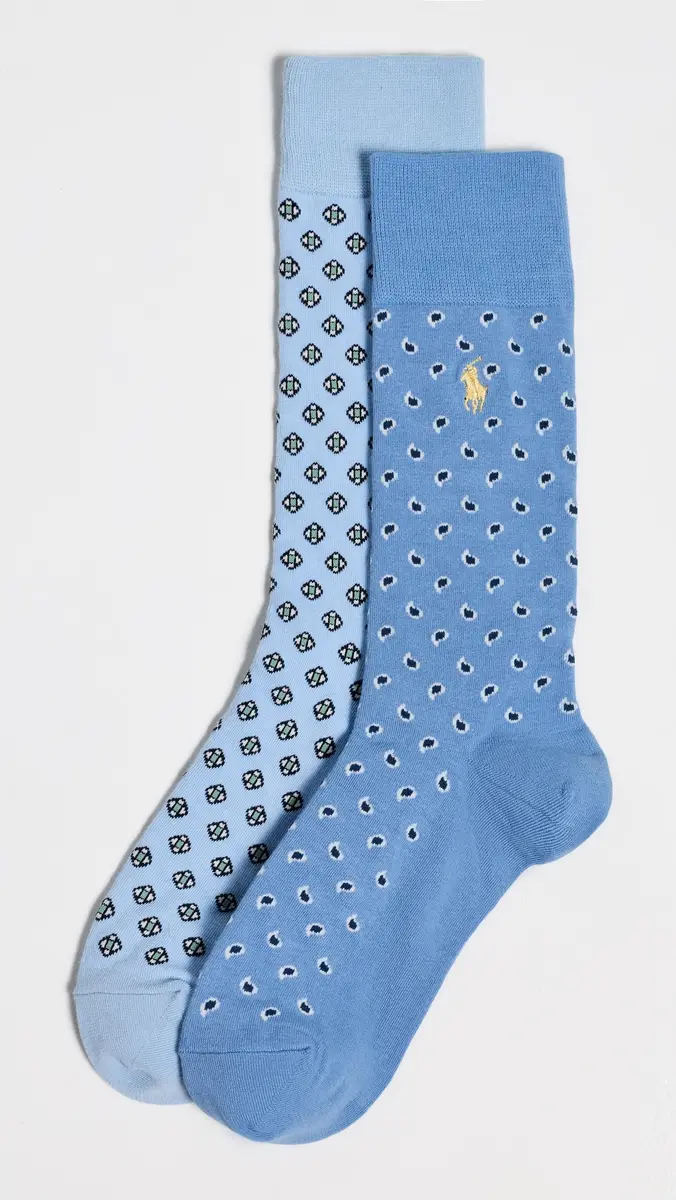 Polo Ralph Lauren Foulard Socks 2 Pack | Thumbnail 2
