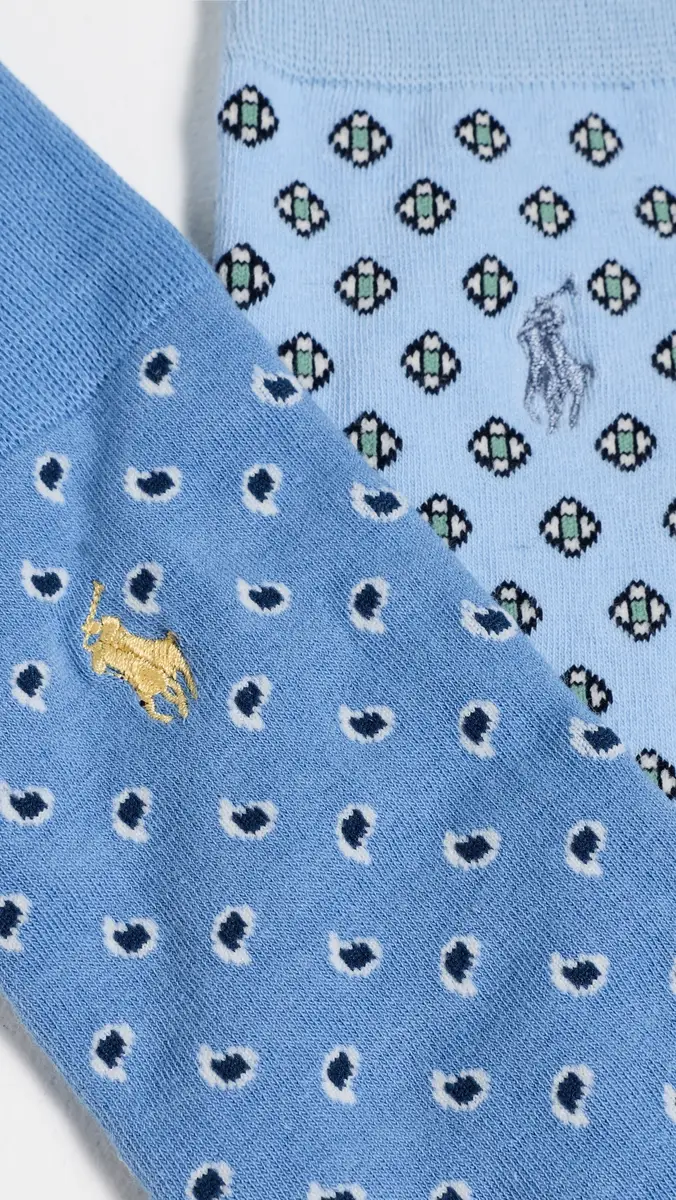 Polo Ralph Lauren Foulard Socks 2 Pack | Thumbnail 3