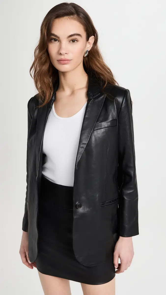 Sprwmn Leather Blazer | Thumbnail 2 Sprwmn Leather Blazer | Thumbnail 2