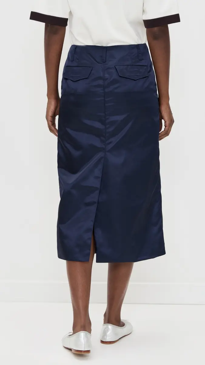 Sandy Liang Ravenna Skirt Navy | Thumbnail 3 Sandy Liang Ravenna Skirt Navy | Thumbnail 3