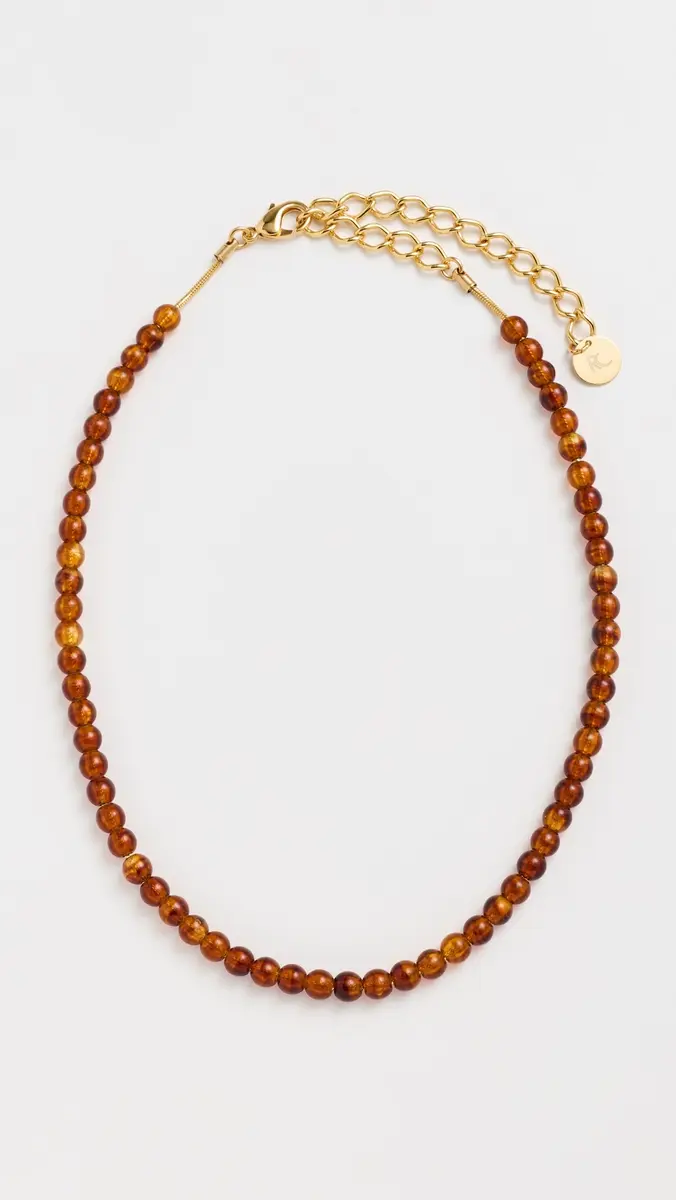 Rachel Comey Aps Necklace Dark Tortoise One Size | Thumbnail 2