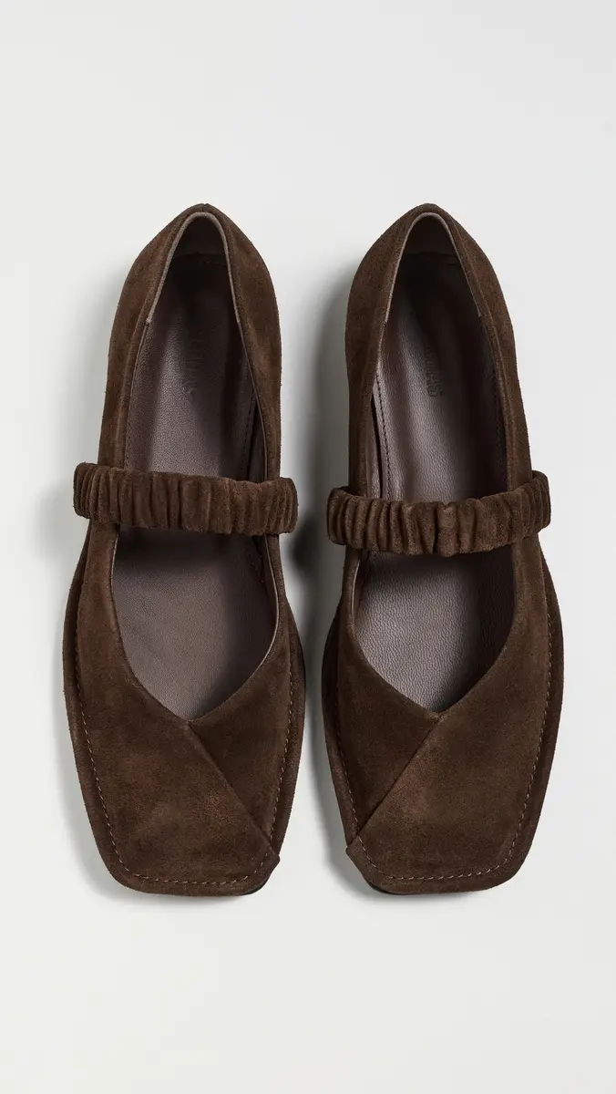 ALOHAS Lautan Suede Leather Ballet Flats Suede Brown | Thumbnail 2 ALOHAS Lautan Suede Leather Ballet Flats Suede Brown | Thumbnail 2