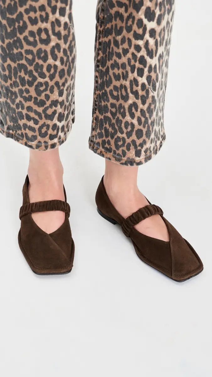 ALOHAS Lautan Suede Leather Ballet Flats Suede Brown | Thumbnail 3 ALOHAS Lautan Suede Leather Ballet Flats Suede Brown | Thumbnail 3