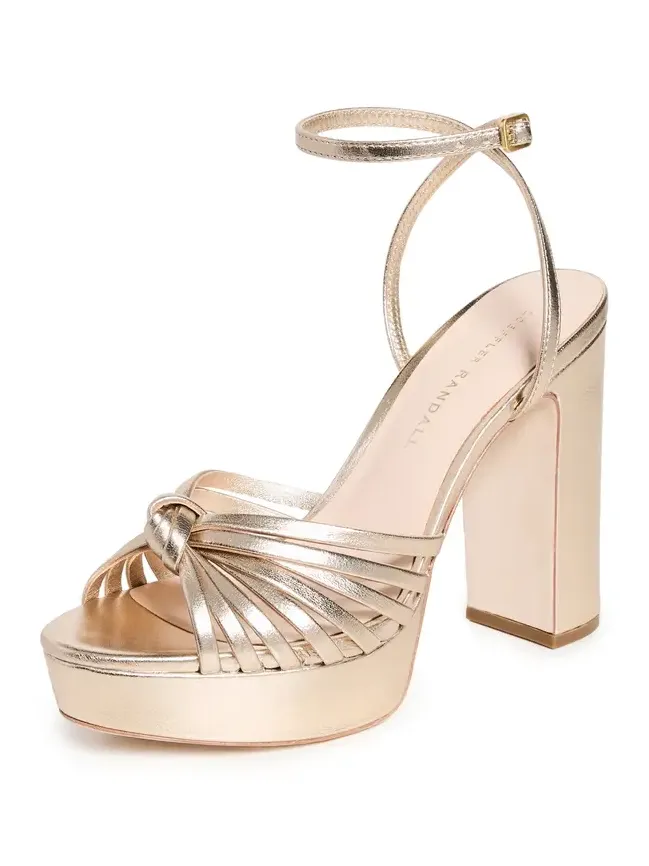 Rivka Leather Knot Platform Sandals