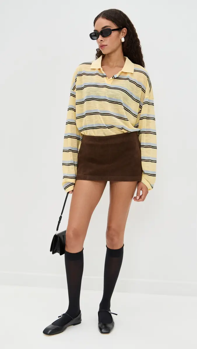 Bailey Rose Chocolate Faux Suede Mini Skirt Chocolate | Thumbnail 2 Bailey Rose Chocolate Faux Suede Mini Skirt Chocolate | Thumbnail 2