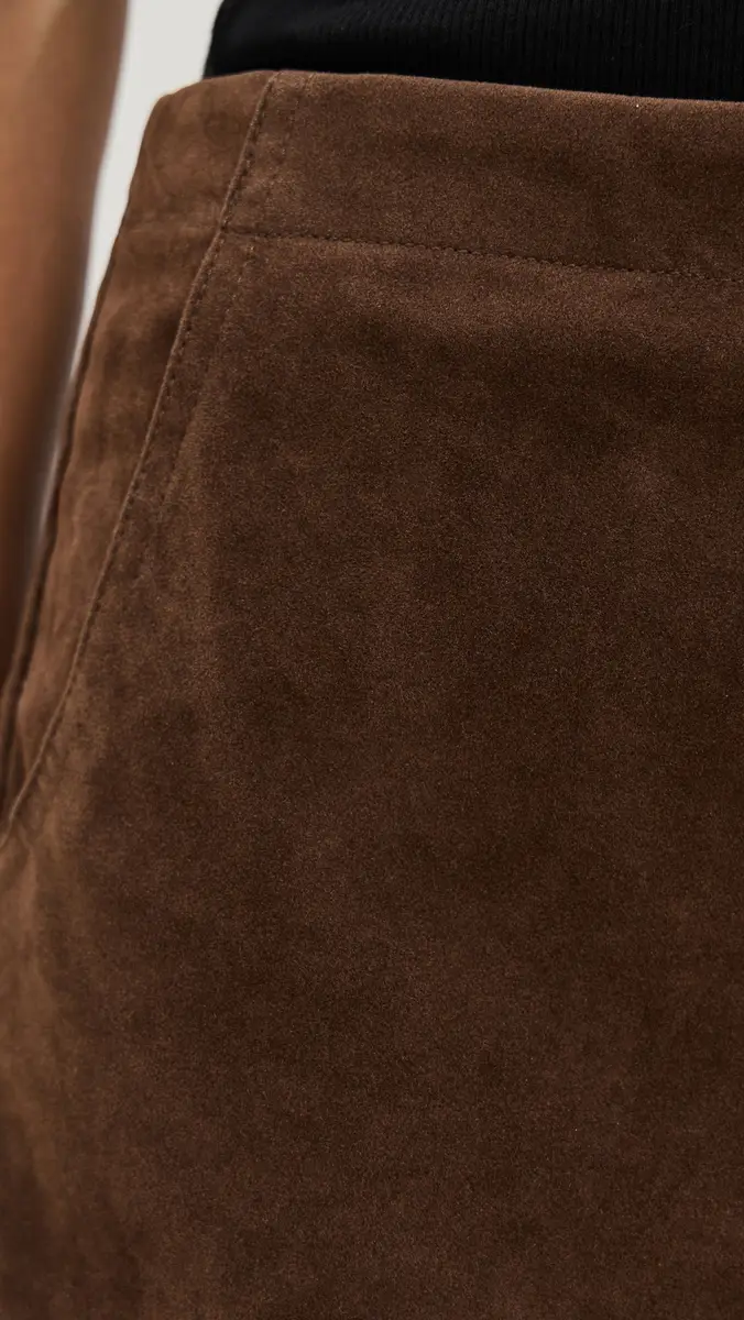 Bailey Rose Chocolate Faux Suede Mini Skirt Chocolate | Thumbnail 6 Bailey Rose Chocolate Faux Suede Mini Skirt Chocolate | Thumbnail 6