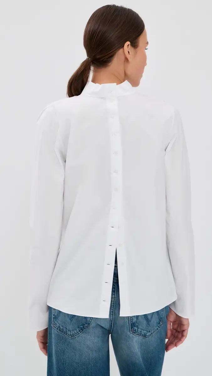 Kallmeyer Penelope Draped Blouse White | Thumbnail 3 Kallmeyer Penelope Draped Blouse White | Thumbnail 3