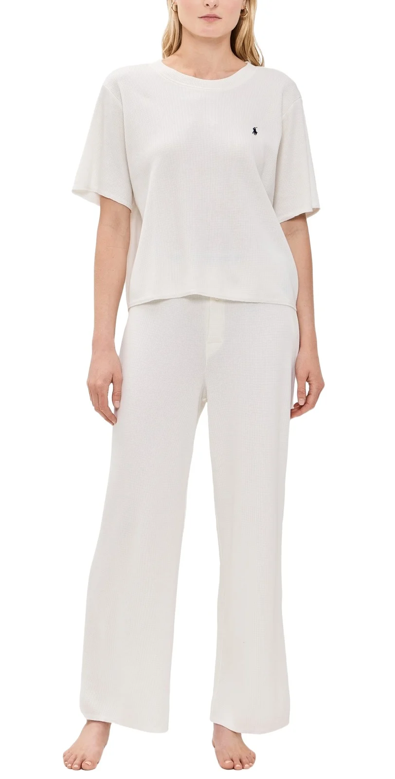 Waffle Knit Pajama Set