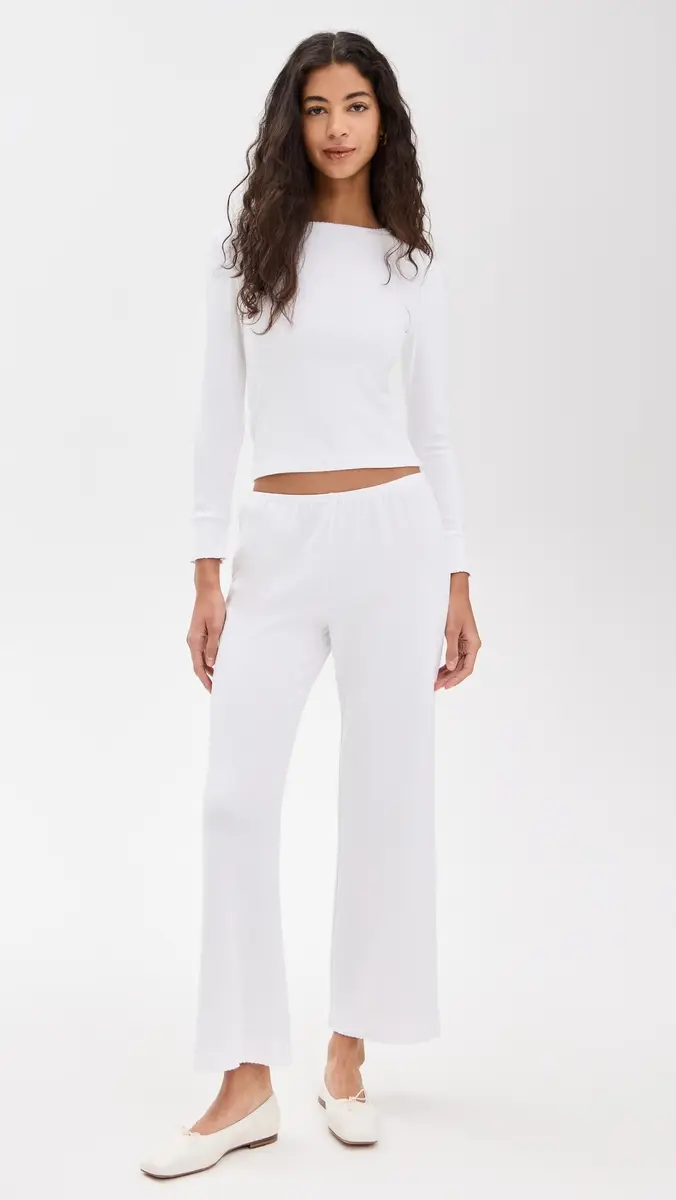 DONNI. DONNI. The Baby Rib Scallop Pants | Thumbnail 5 DONNI. DONNI. The Baby Rib Scallop Pants | Thumbnail 5