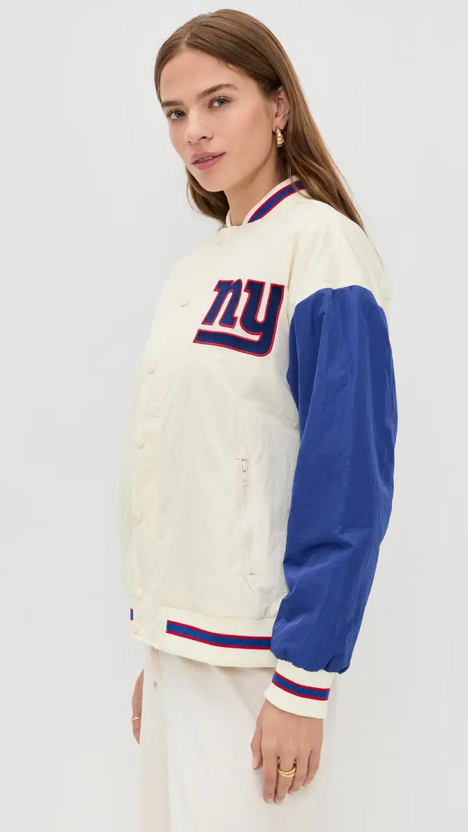 Terez NY Giants Colorblock Bomber Jacket | Thumbnail 4