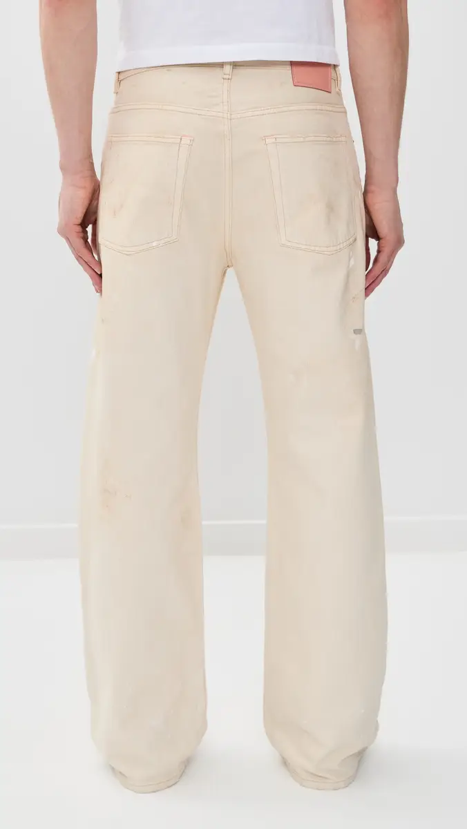Acne Studios 2021 Loose Fit Jeans White | Thumbnail 3
