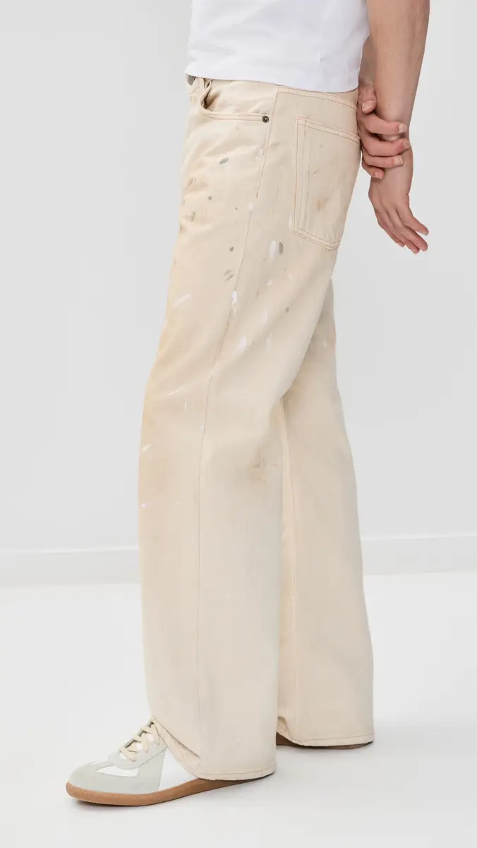 Acne Studios 2021 Loose Fit Jeans White | Thumbnail 4