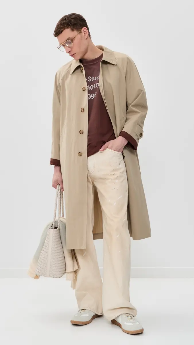 Acne Studios 2021 Loose Fit Jeans White | Thumbnail 5