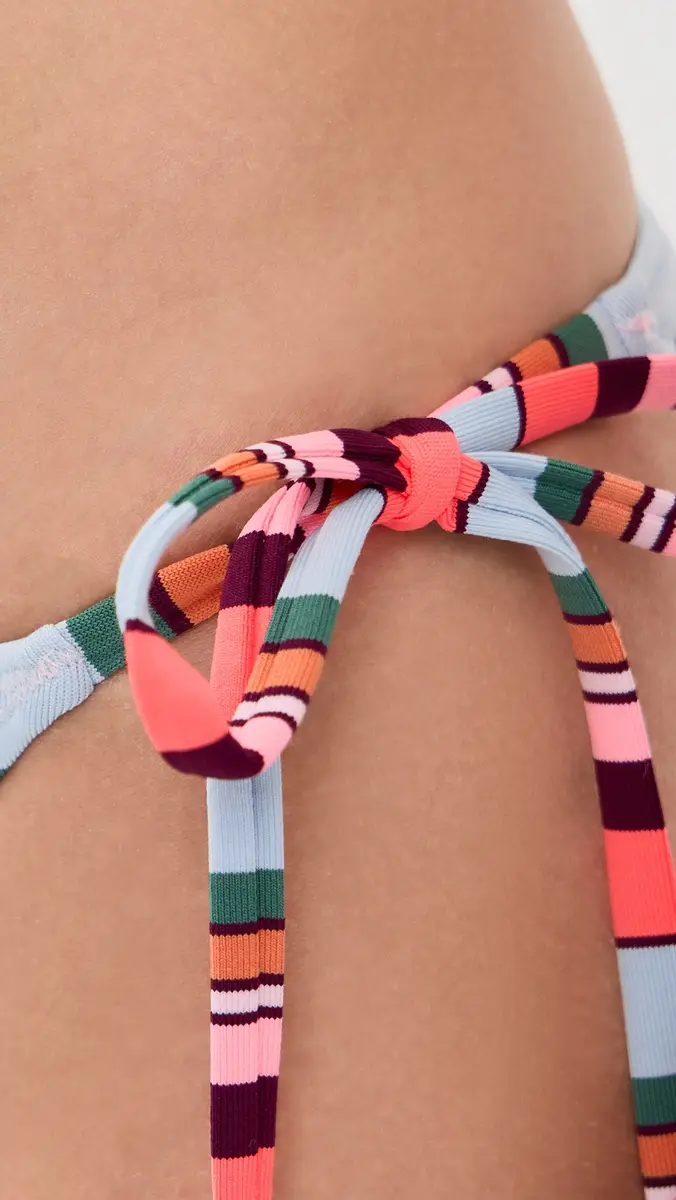 lemlem Rekka String Bikini Bottoms Poppy Sunset | Thumbnail 5