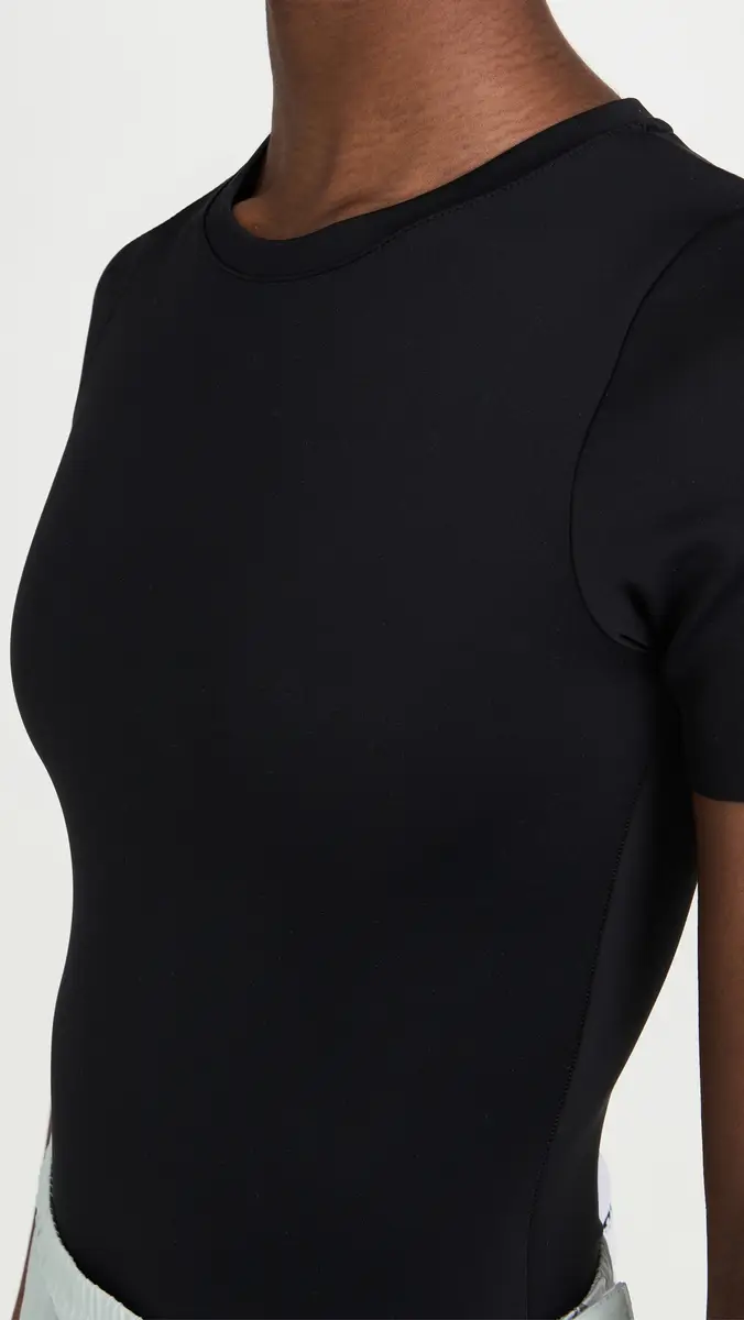 GOOD AMERICAN Sculpting Tee Thong Bodysuit | Thumbnail 6