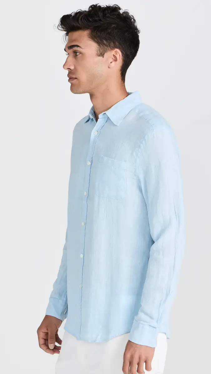 Portuguese Flannel Linen Shirt | Thumbnail 4