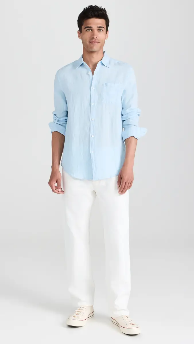 Portuguese Flannel Linen Shirt | Thumbnail 5