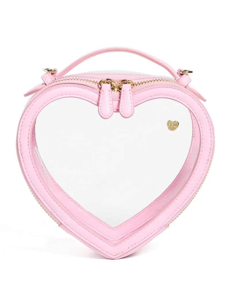 Clear Heart Crossbody Stadium Bag