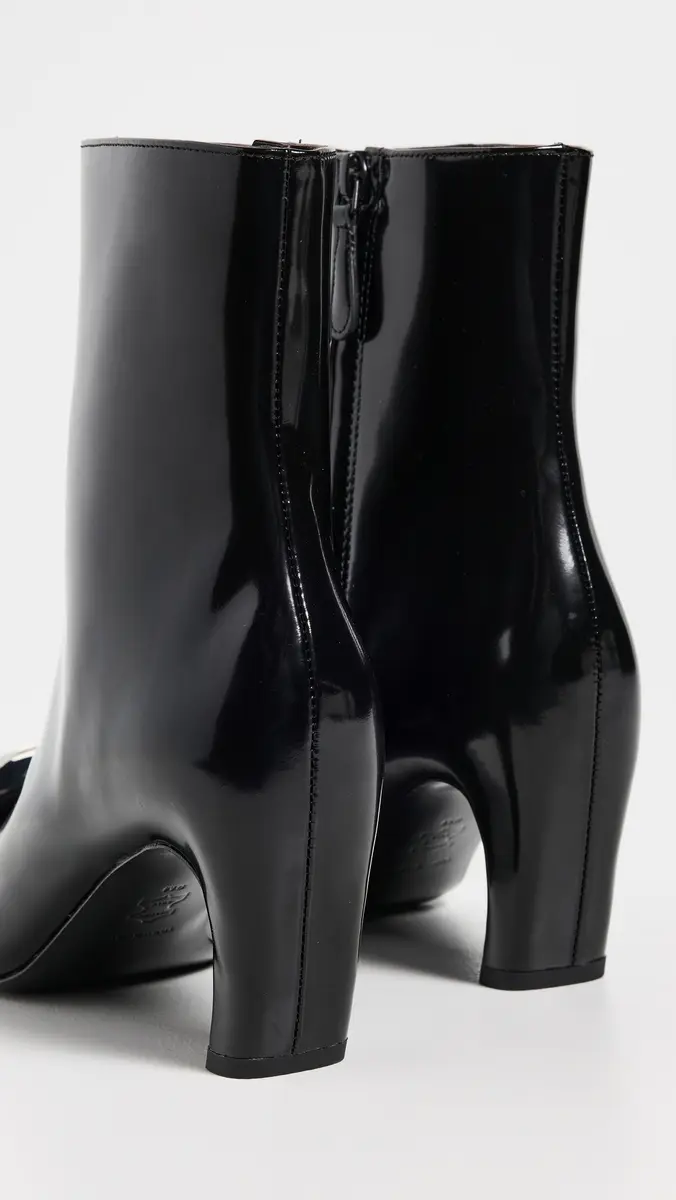 Tory Burch Pierced Heeled Ankle Boots Perfect Black/Silver | Thumbnail 5 Tory Burch Pierced Heeled Ankle Boots Perfect Black/Silver | Thumbnail 5