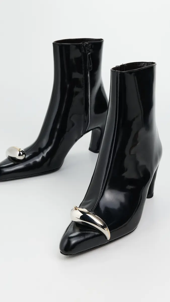 Tory Burch Pierced Heeled Ankle Boots Perfect Black/Silver | Thumbnail 6 Tory Burch Pierced Heeled Ankle Boots Perfect Black/Silver | Thumbnail 6