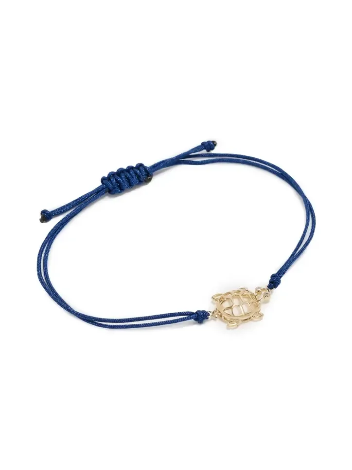 Yellow Gold Turtle Cord Bracelet Yellow Gold Turtle Cord Bracelet