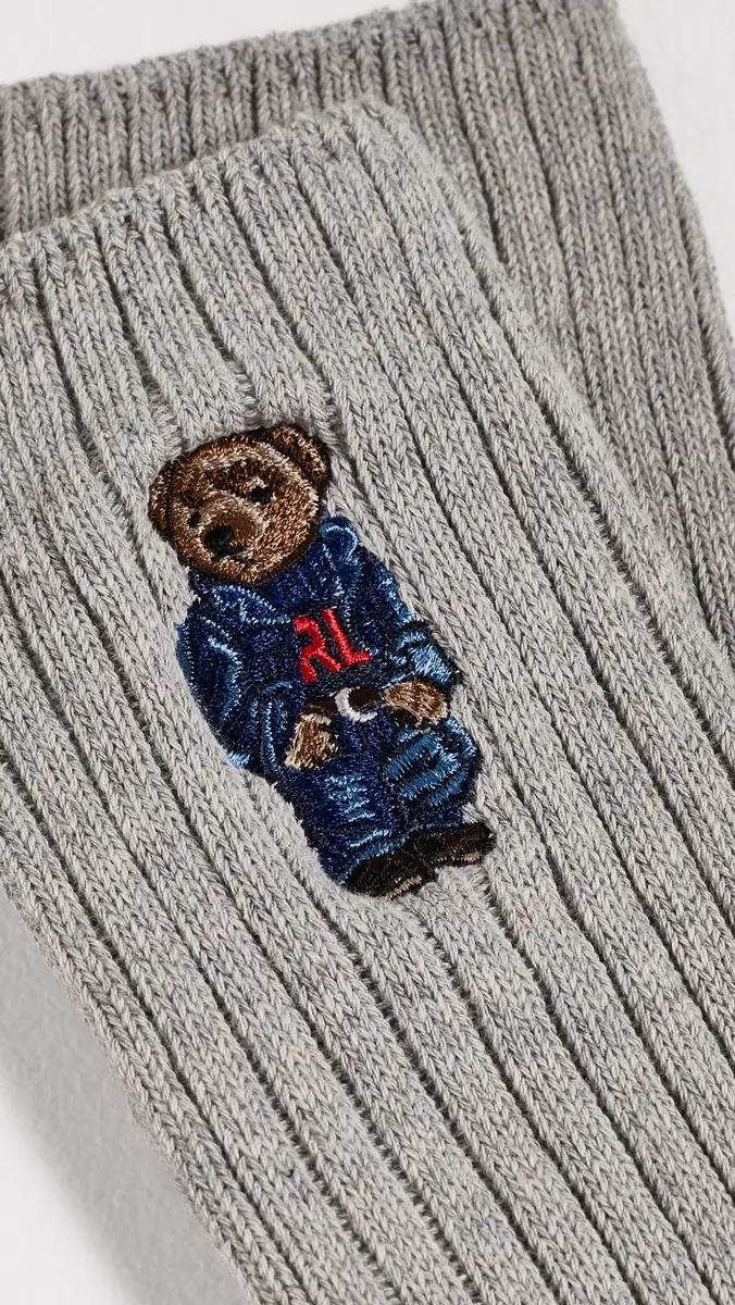 Polo Ralph Lauren Polo Bear Ribbed Crew Socks | Thumbnail 3