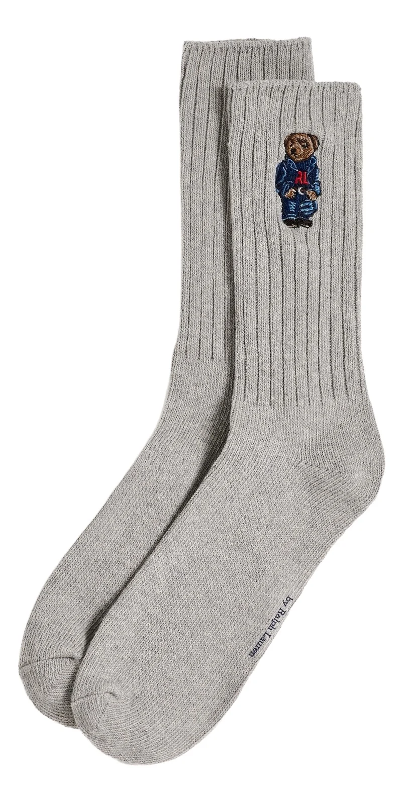 Polo Bear Ribbed Crew Socks