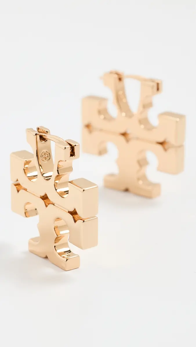 Tory Burch Icon Hidden Hoop Earrings | Thumbnail 4