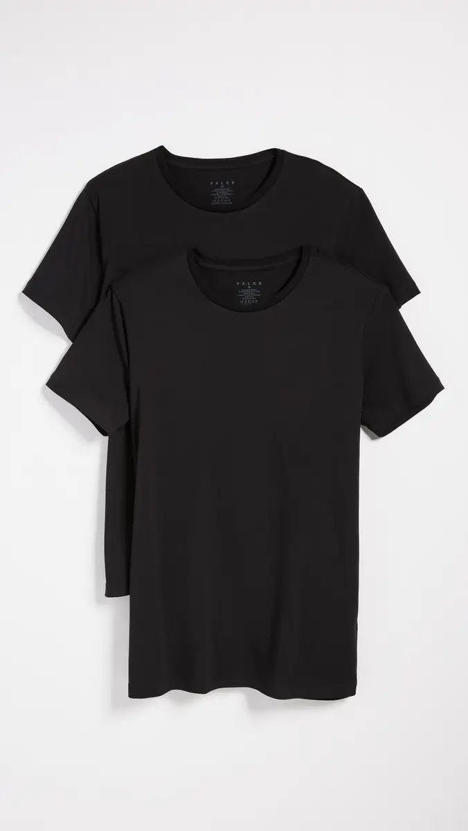 FALKE 2-Pack Cotton Crew Neck Tee | Thumbnail 2 FALKE 2-Pack Cotton Crew Neck Tee | Thumbnail 2