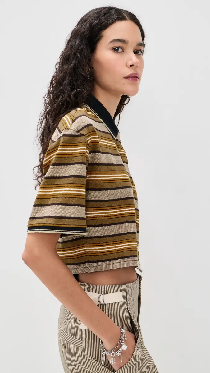 Isabel Marant Étoile Isalyne Polo Beige/Khaki | Thumbnail 4 Isabel Marant Étoile Isalyne Polo Beige/Khaki | Thumbnail 4