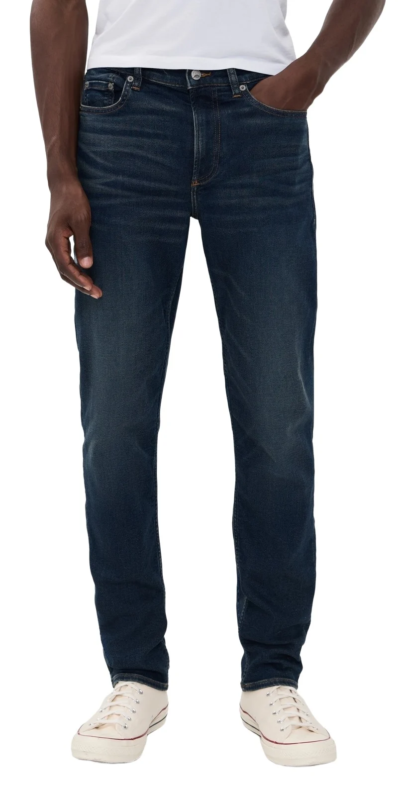 Faherty Stretch Terry Indigo 5 Pocket Jeans