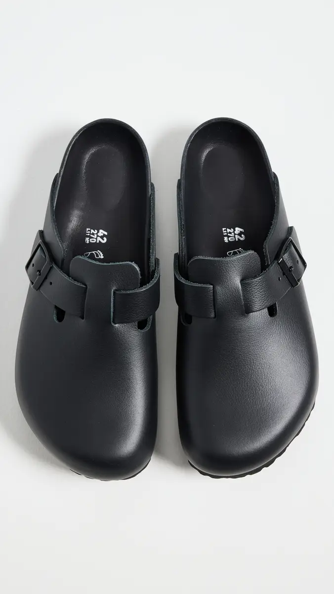 Birkenstock Boston Exquisite Clogs Black | Thumbnail 4