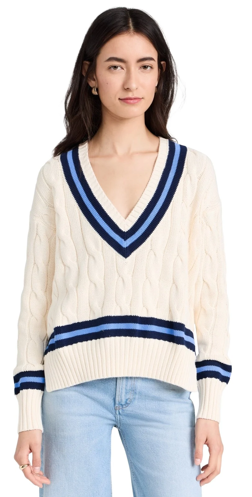 Cable Knit Cotton Cricket Sweater