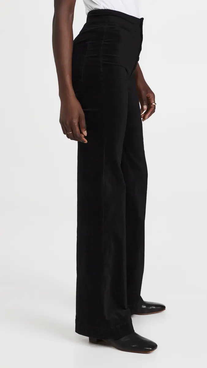 Askk NY Brighton Velvet Wide Leg Pants | Thumbnail 4 Askk NY Brighton Velvet Wide Leg Pants | Thumbnail 4