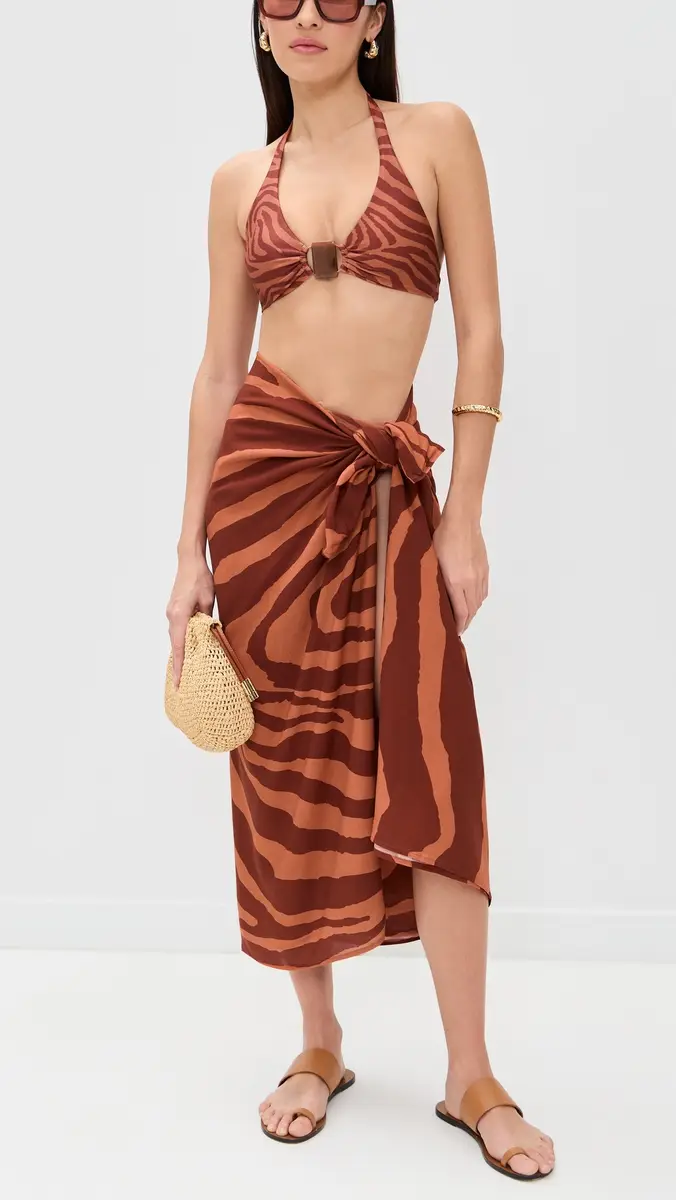 ViX Paula Hermanny Sundown Printed Sarong Multi One Size | Thumbnail 5