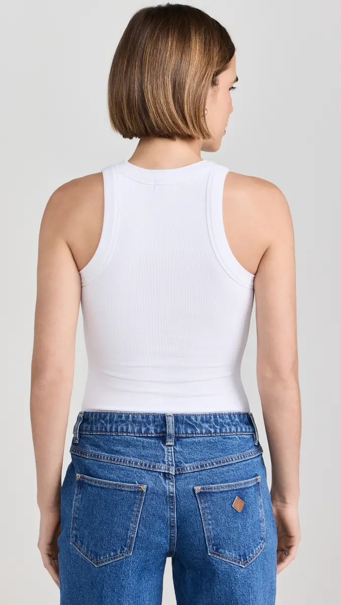 Ambitionist Ali Ribbed Racer Tank Thong Bodysuit | Thumbnail 3