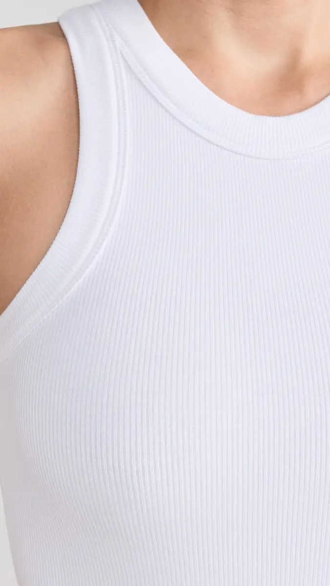Ambitionist Ali Ribbed Racer Tank Thong Bodysuit | Thumbnail 6
